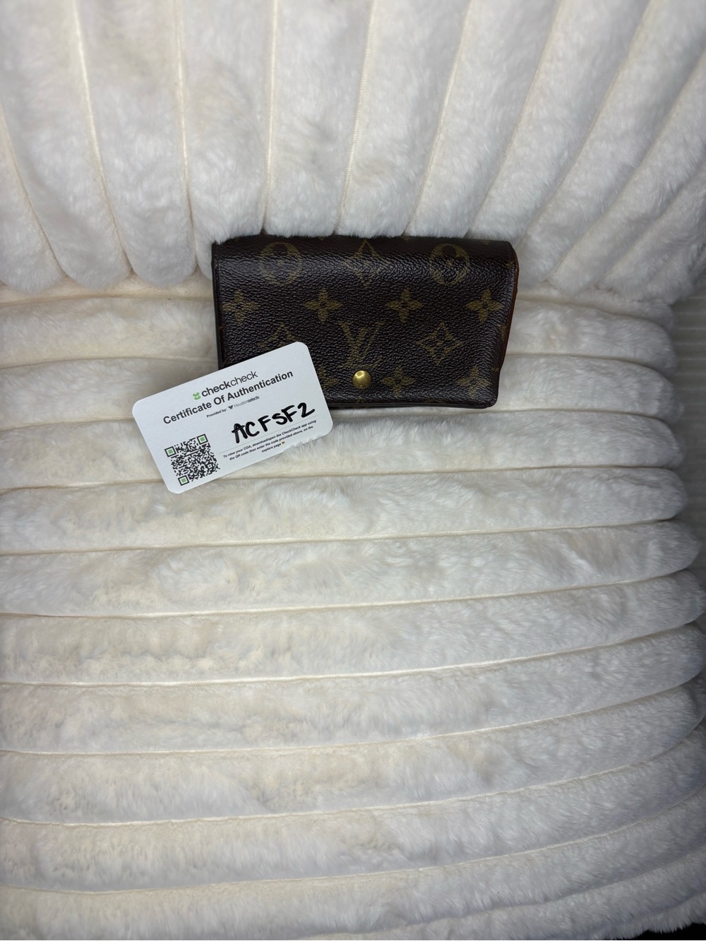 LOUIS VUITTON VINTAGE MONOGRAM PORTE MONNAIE BILLET TRESOR WALLET w COA - Picture 14 of 14